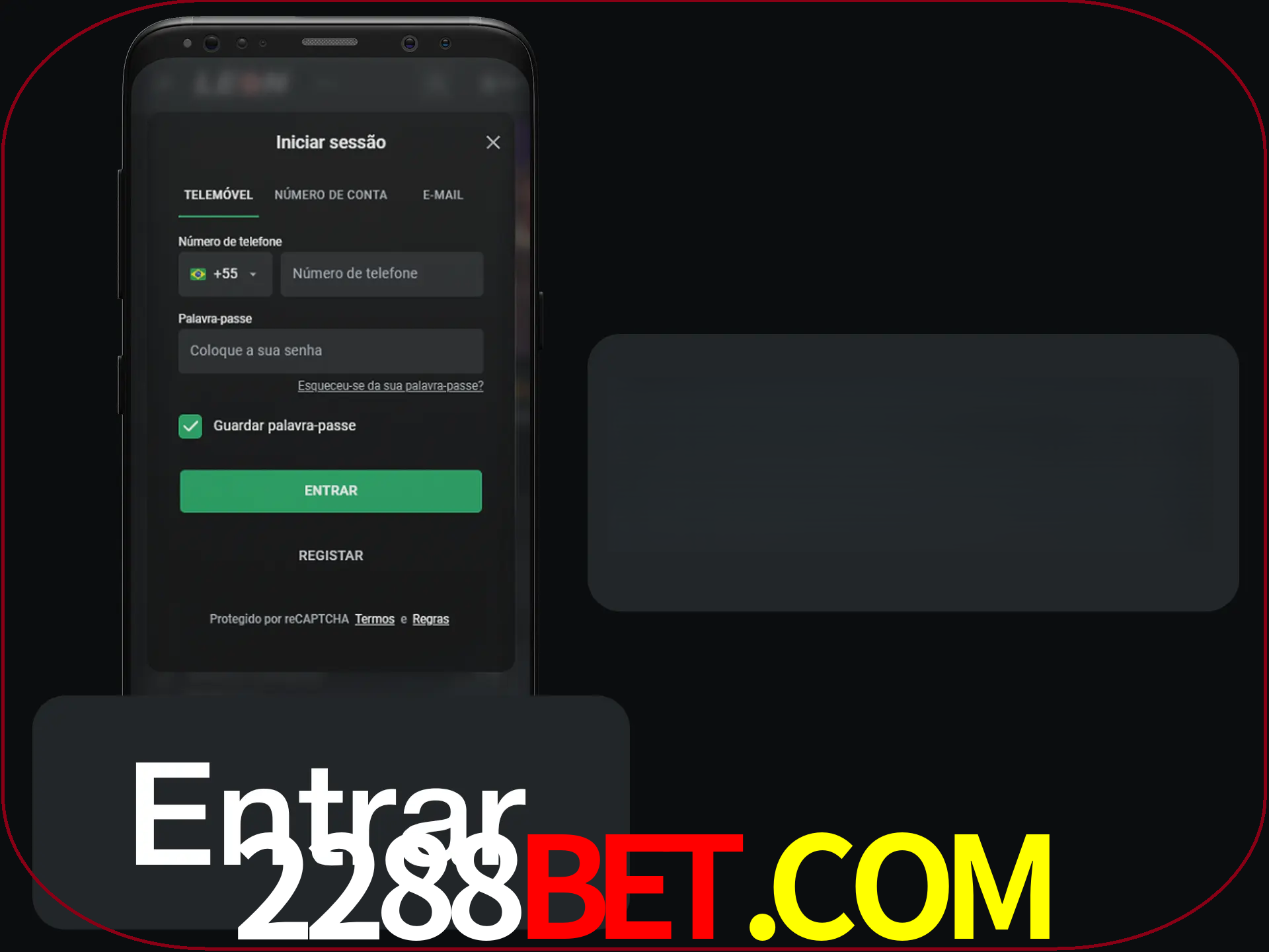 Faça o login para começar a apostar e jogar no cassino.